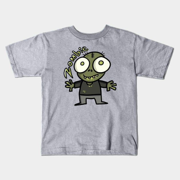 Cute Zombie Kids T-Shirt by Chervyachok